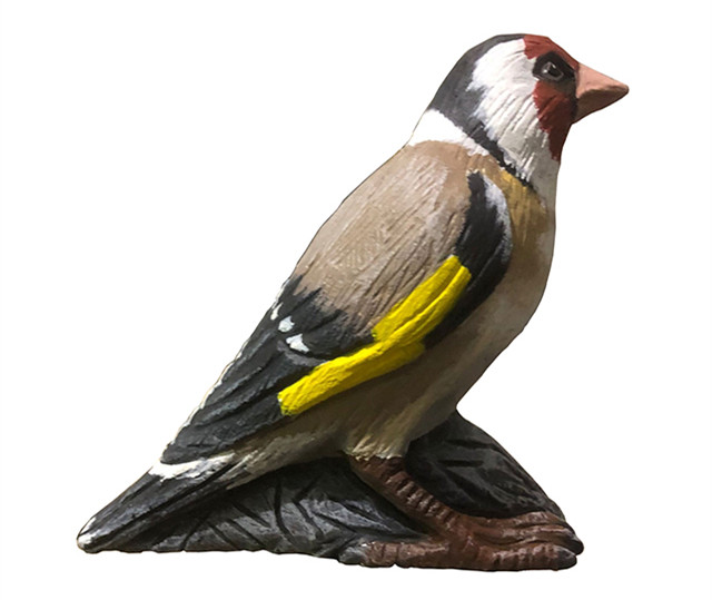 Colorized Animal Bird Granite Statue